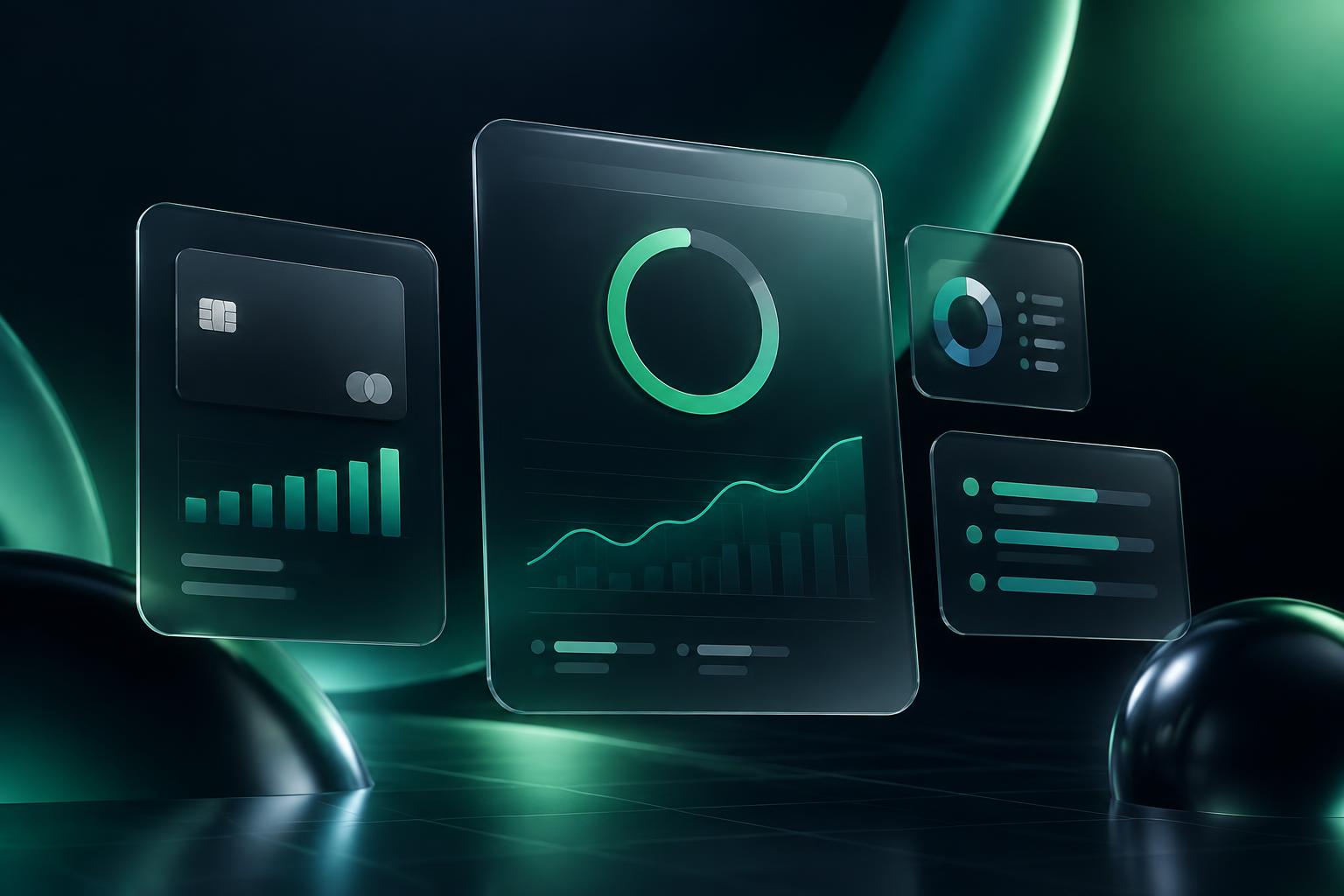 Illustration of a credit analysis dashboard